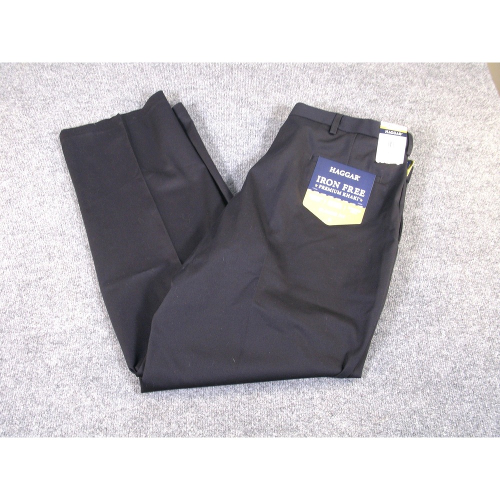 Haggar Mens Iron Free Premium Khaki Classic Fit Pants HC01000 42x32 NWT